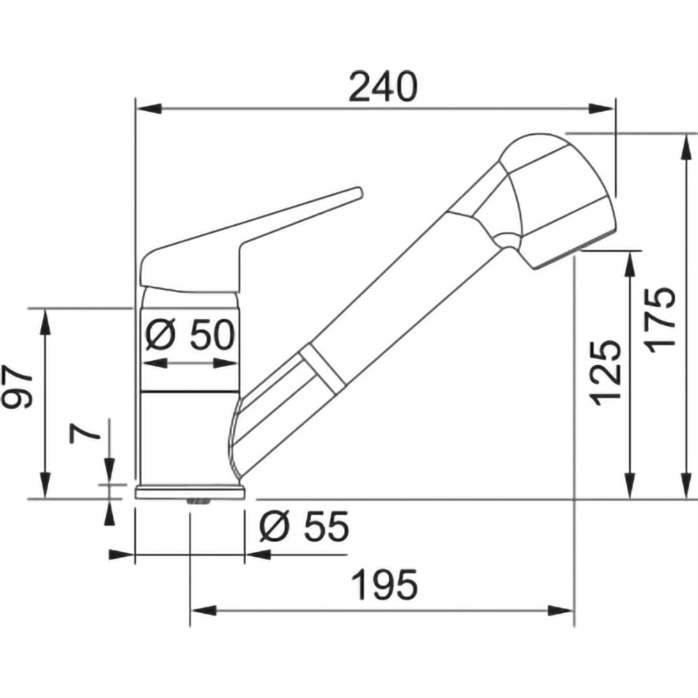 Baterie bucatarie FRANKE Novara Plus, alama, avena