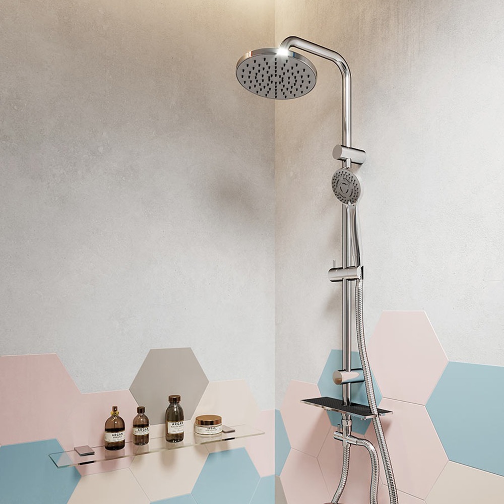 Sistem dus FERRO Rondo Lux NP23, 3 functii, argintiu