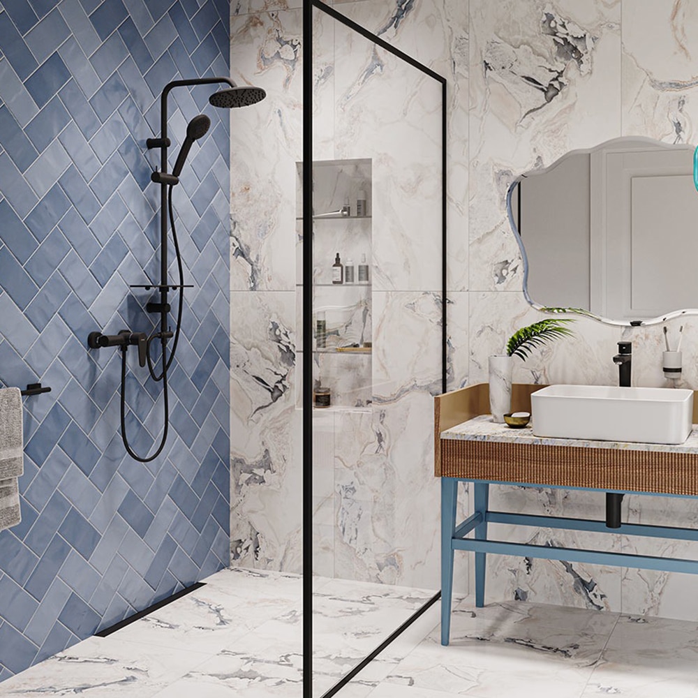 Sistem dus FERRO Rondo Lux Black NP23-BL, 3 functii, negru