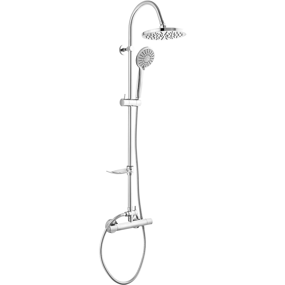 Sistem dus FERRO Simone NP-TR-SI01, termostat, 3 functii, argintiu