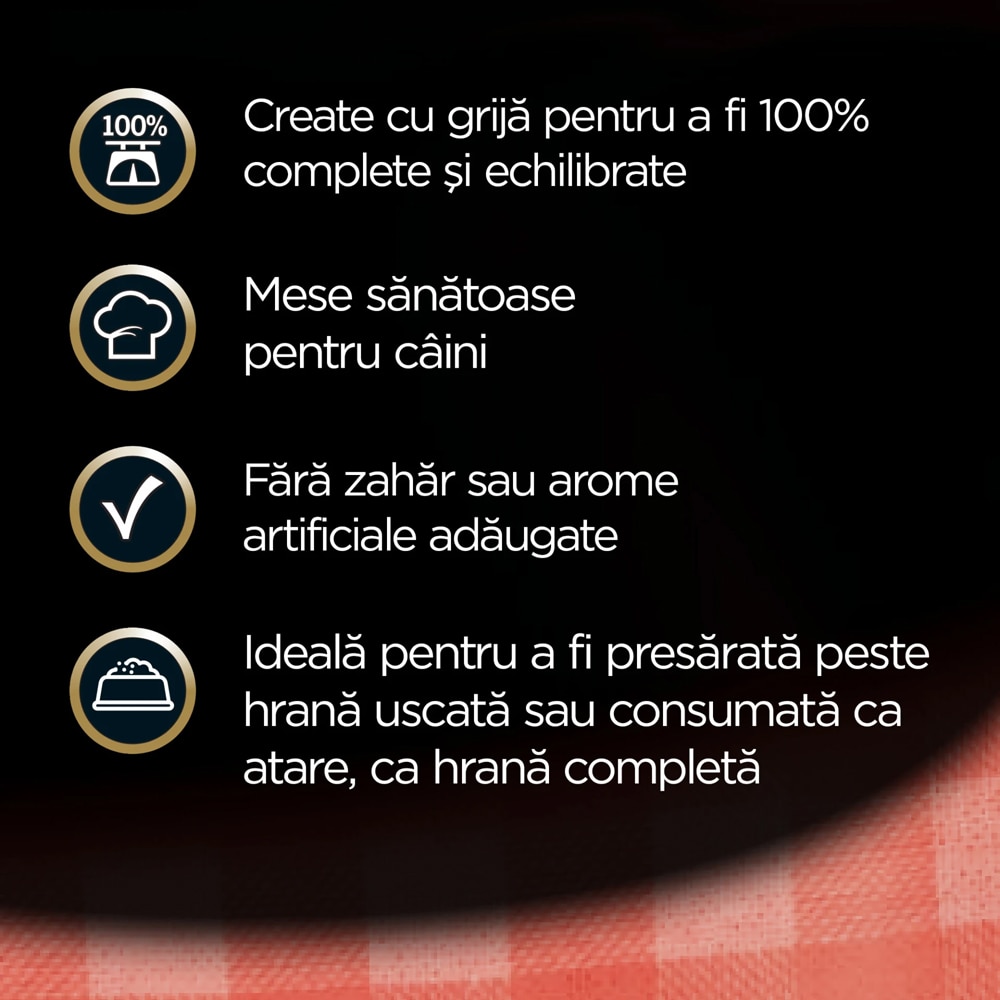 Hrana umeda pentru caini CESAR, Adult, Vita si legume in aspic, 24 x 100 g