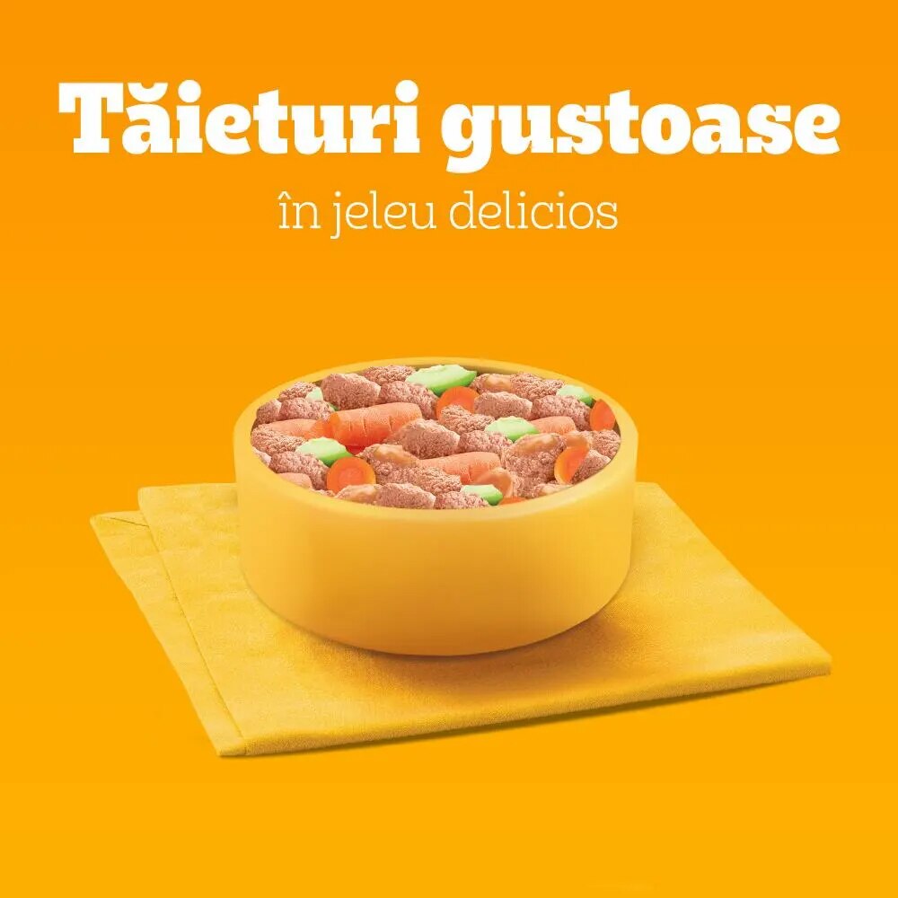 Hrana umeda pentru caini PEDIGREE, Adult, Pui si legume in sos, 100 g