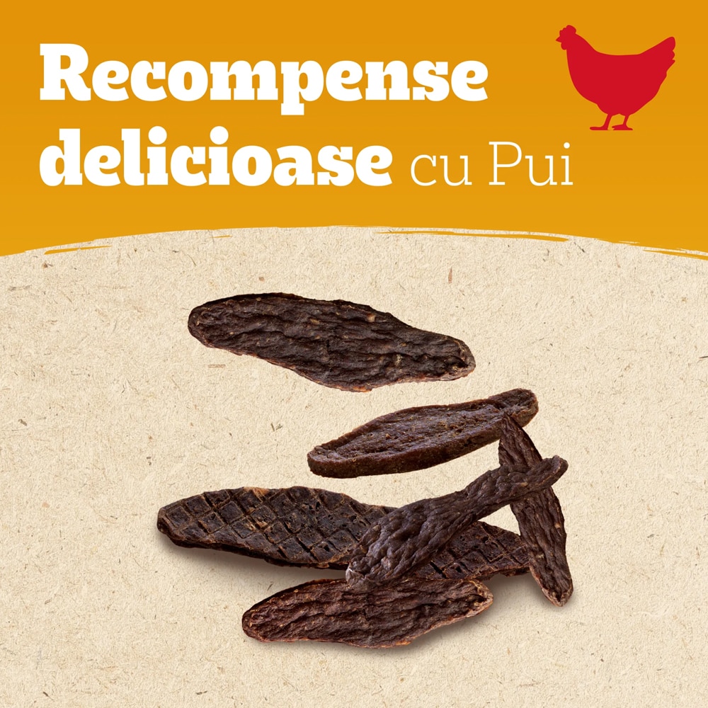 Recompense pentru caini PEDIGREE Ranchos Jerkies, Pui, 7 x 70 g