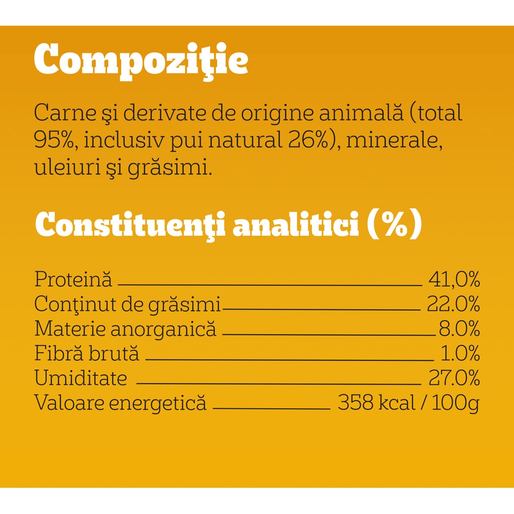 Recompense pentru caini PEDIGREE Ranchos Jerkies, Pui, 7 x 70 g