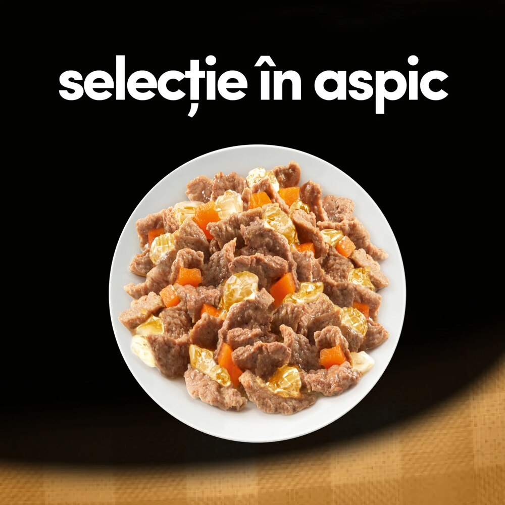 Hrana umeda pentru caini CESAR, Adult, Mix in aspic, 13 x 4 x 100 g