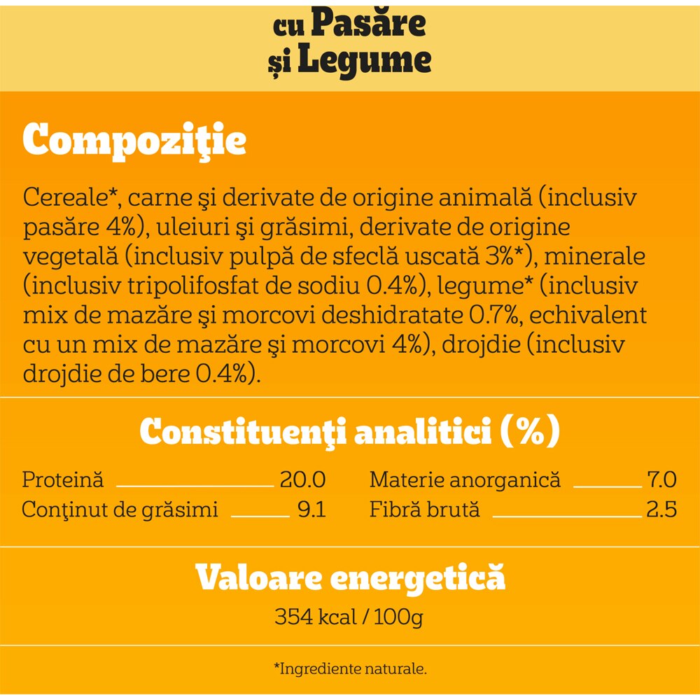 Hrana uscata pentru caini PEDIGREE, Adult, Pasare si Legume, 500 g