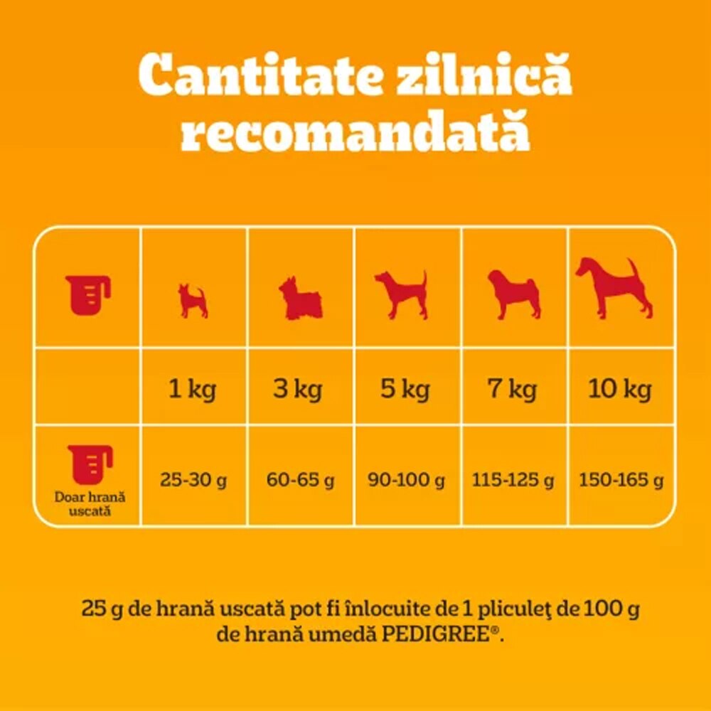 Hrana uscata pentru caini PEDIGREE, Adult, Pasare si Legume, 2 kg