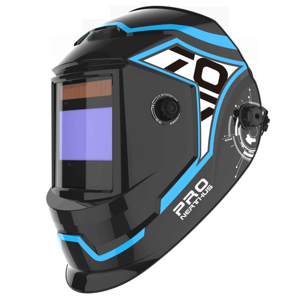 Masca de sudura INTENSIV Nerthus, cristale lichide, 4 senzori, negru