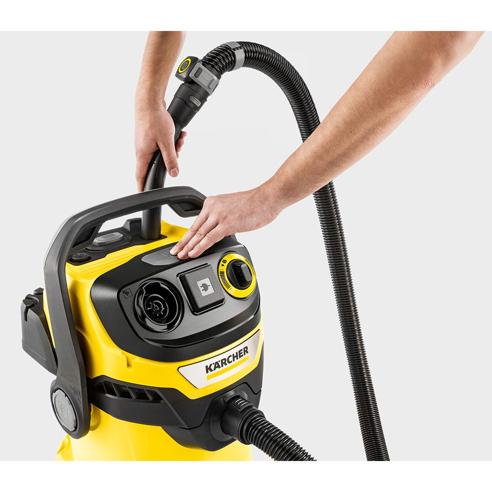 Aspirator multifunctional KARCHER WD 5 Control P 25/5/22 1.628-317.0, 25l, 1200W, 73dB, galben-negru
