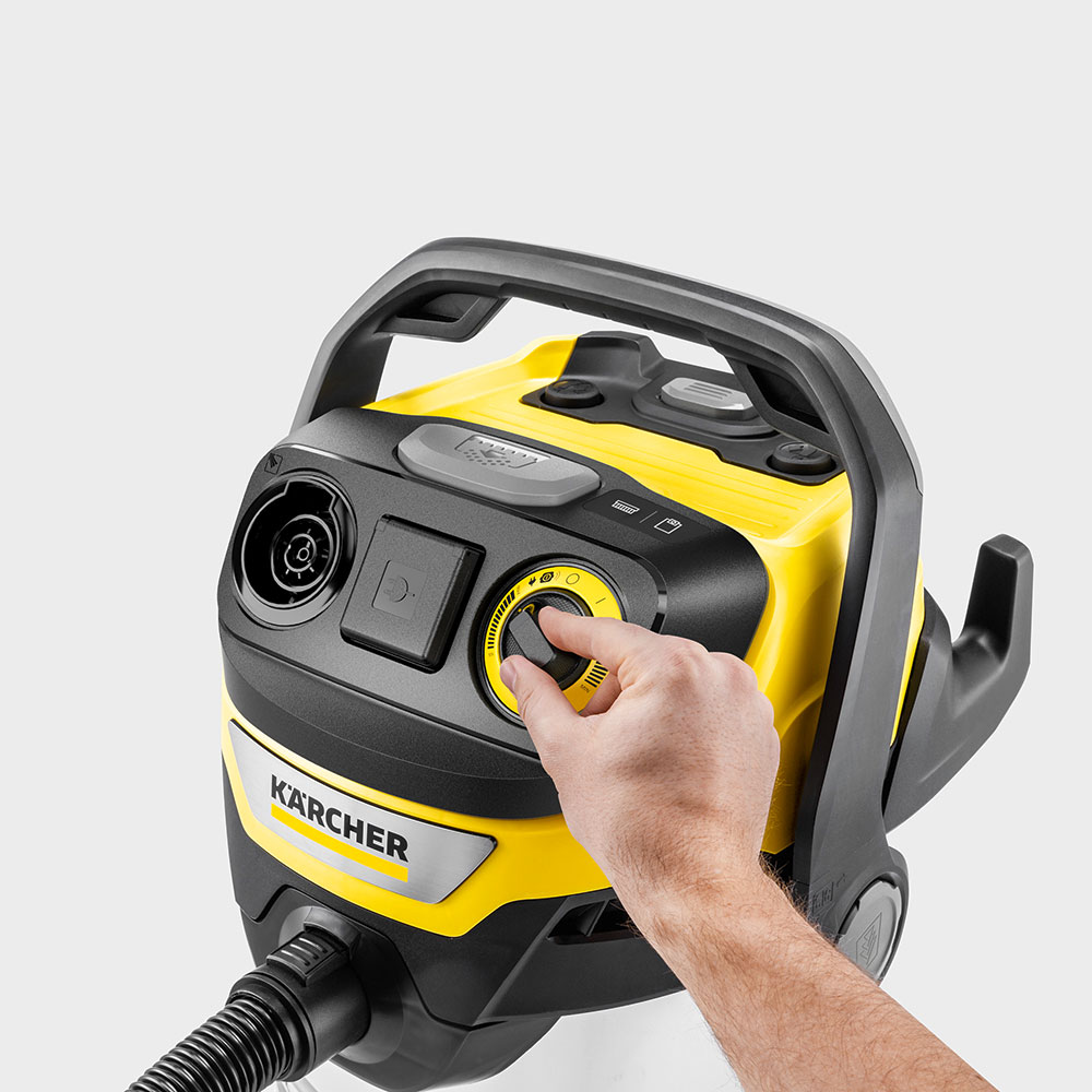 Aspirator multifunctional KARCHER WD 7 Control P S 30/6/35/T 1.628-385.0, 30l, 1400W, 73dB, argintiu-negru