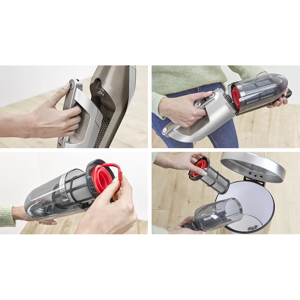 Aspirator vertical 2in1 BOSCH Flexxo Gen2 Seria 4 BBH3ALL23, 0.4l, 21.6V, autonomie max 50 min, Sistem RobustAir, maro-negru