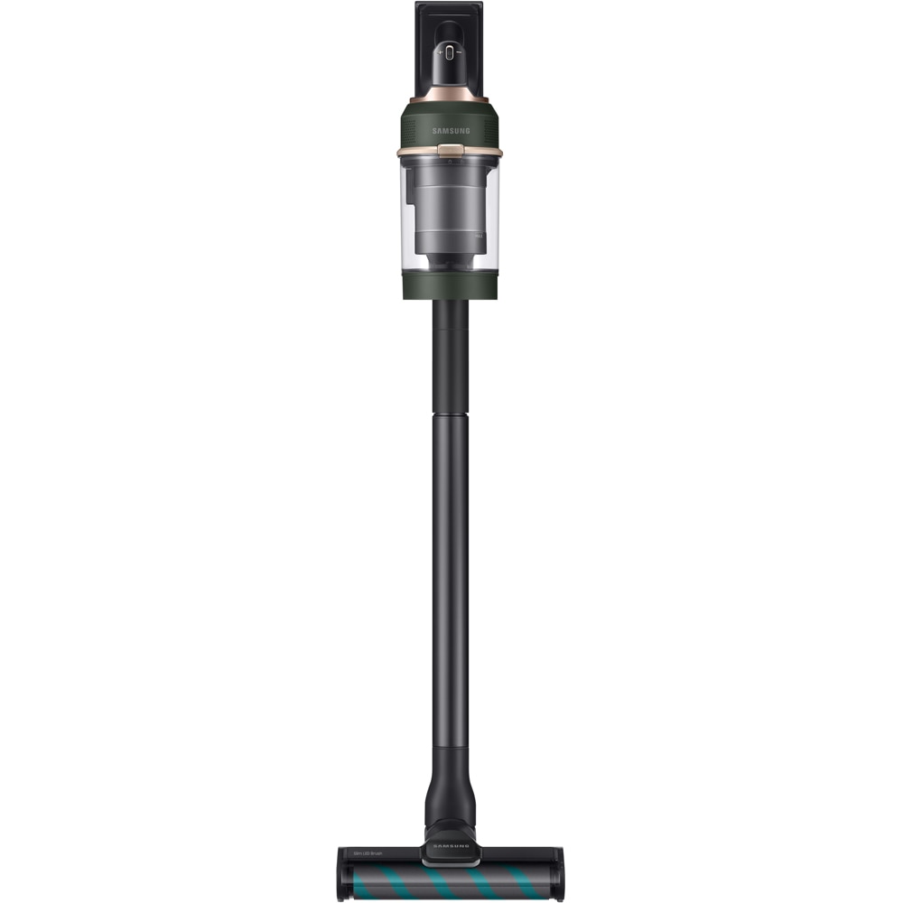 Aspirator vertical SAMSUNG Bespoke Jet Plus Complete Extra VS20B95943N/GE, 0.5l, 25.2V, autonomie max 120 min, verde inchis-negru