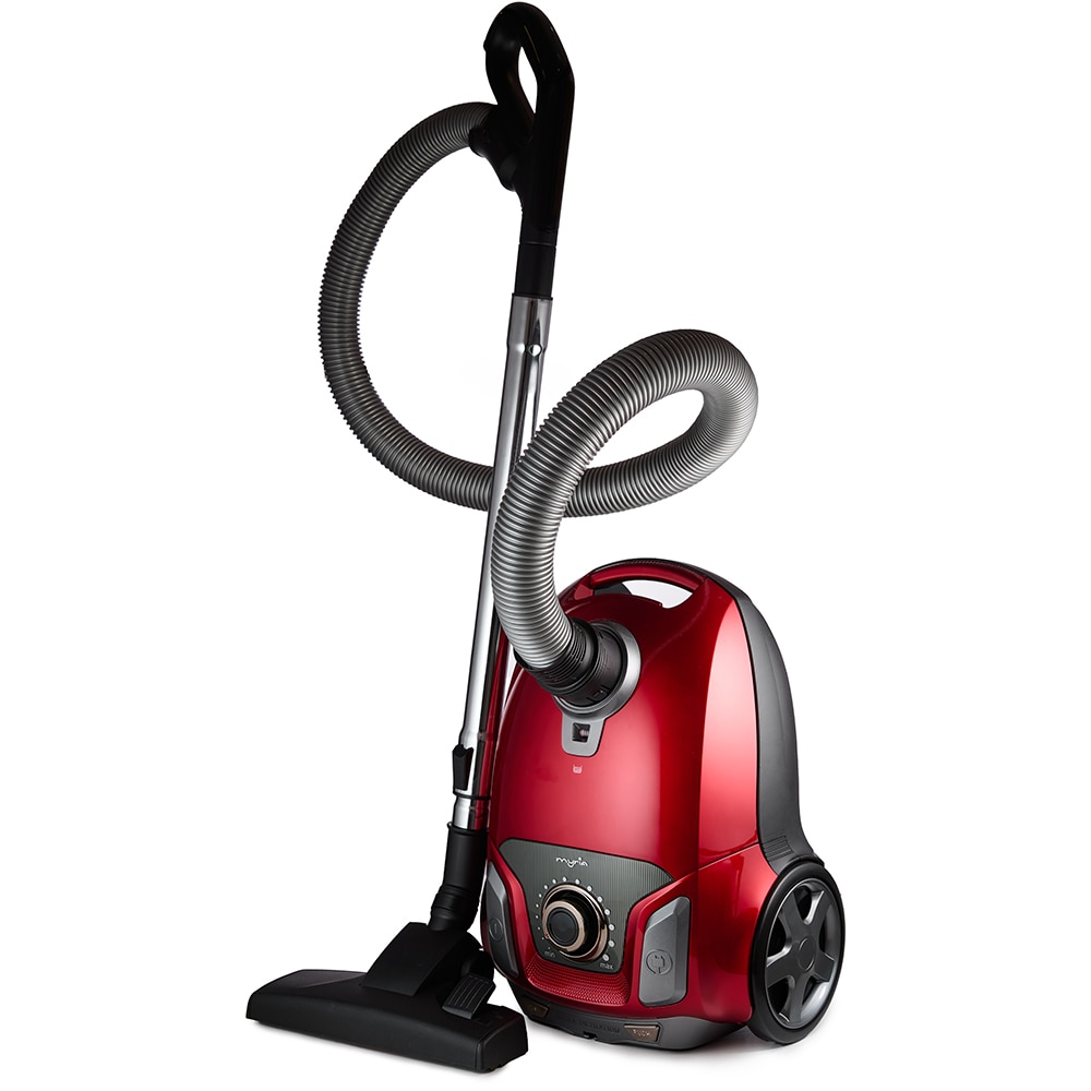 Aspirator cu sac MYRIA MY4538, 3l, 750W, 76dB, rosu-negru