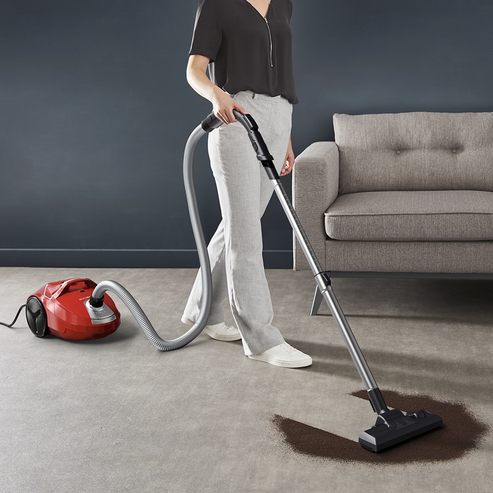 Aspirator cu sac ROWENTA Compact Power RO3953EA, 3l, 900W, 75dB, rosu-negru