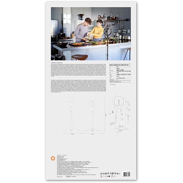 Lampa circulara Ring Light LEDVANCE 4058075668515, 6W, 265lm, negru