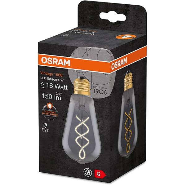 Bec LED Vintage OSRAM 4058075269941, E27, 4W, 140lm, lumina calda 