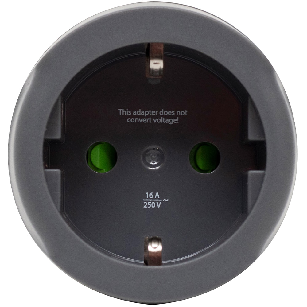 Adaptor priza EU - UK HOME Q2, alb/gri