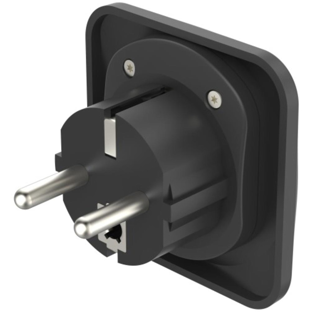 Adaptor priza HAMA 223454, Tip E si F, EU, negru