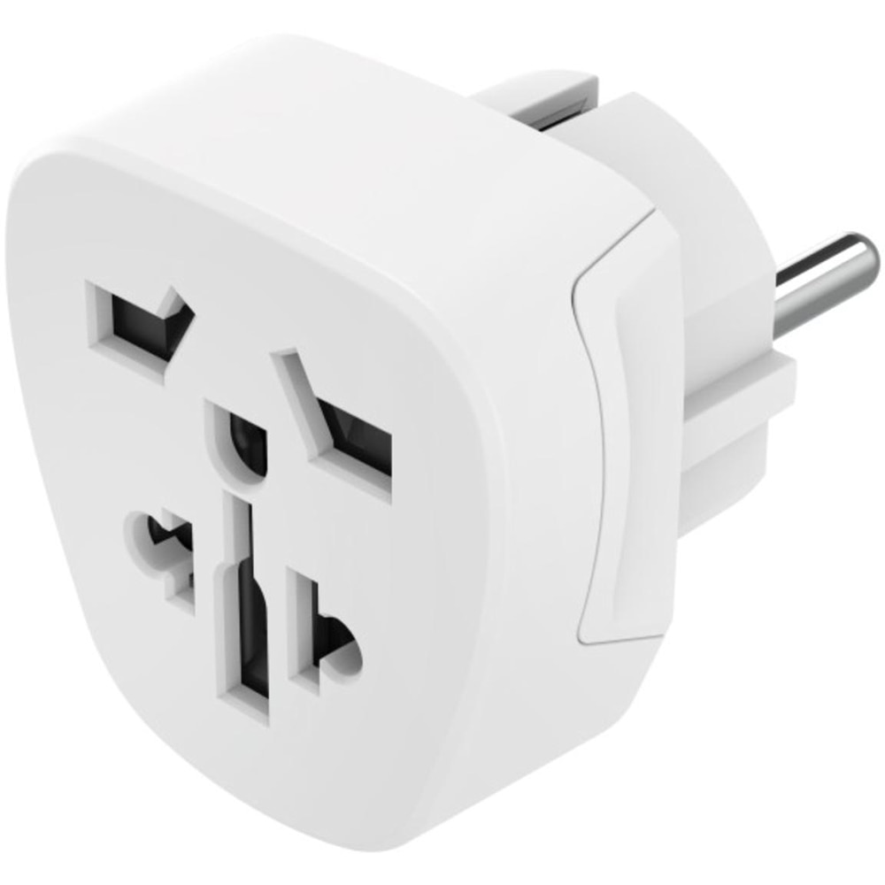 Adaptor priza HAMA 223456, Tip E si F, EU, alb