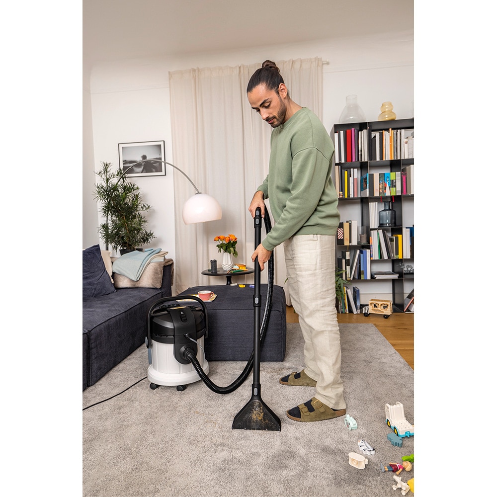 Aspirator cu spalare KARCHER SE 4 Plus Spezial, 4l, 1000W, alb