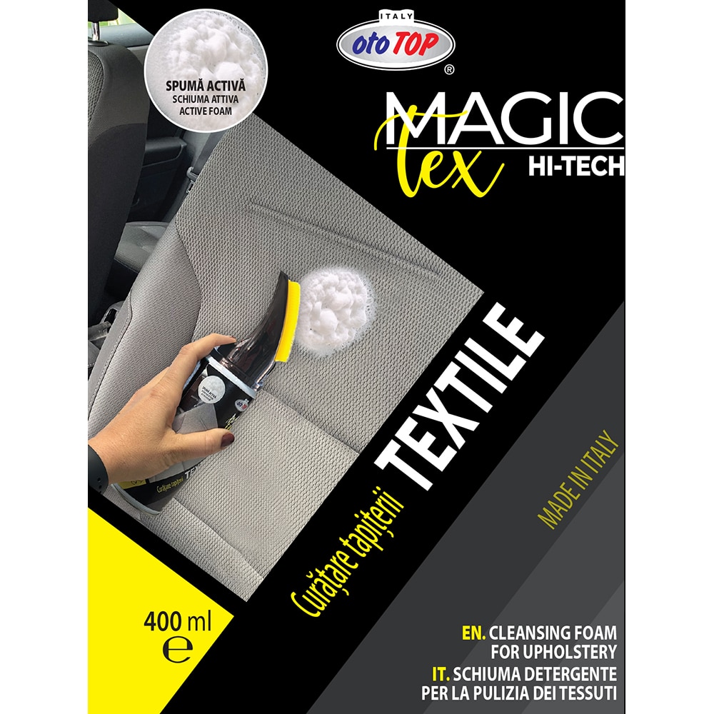 Spuma activa pentru curatare tapiterie OTOTOP, cu perie, 400ml