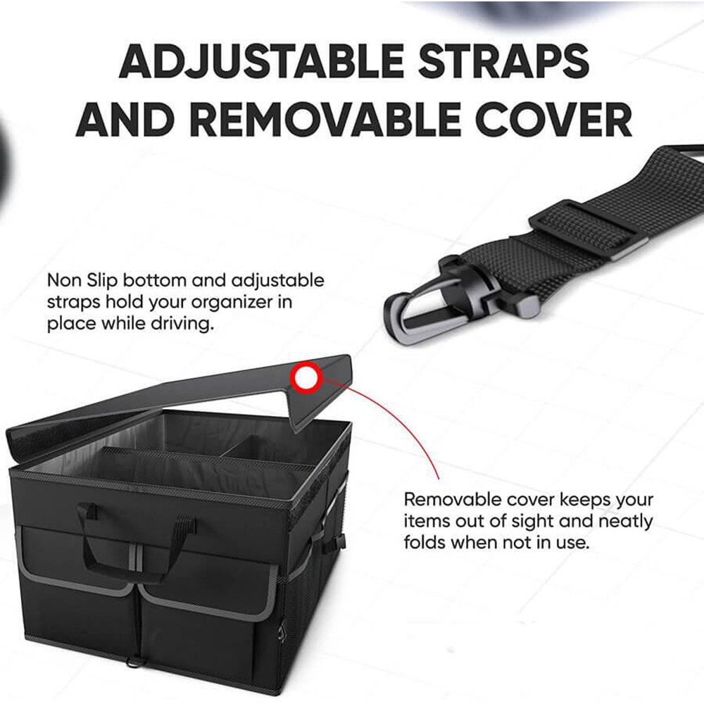Organizator portbagaj ROLL FAST 10020R, 55 x 40 x 26 cm. negru