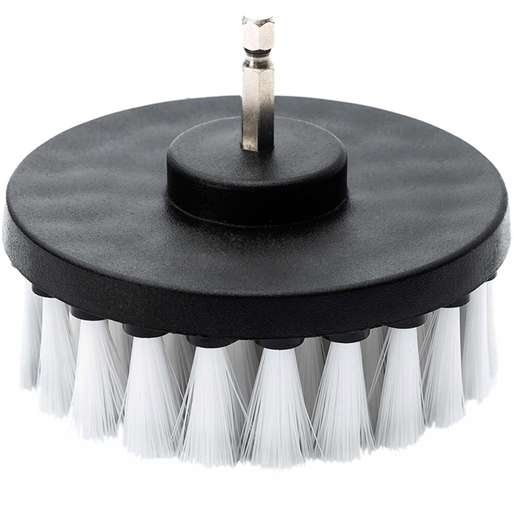 Perie auto mocheta ROLL FAST 10092R, 10cm, rotativa, alb-negru