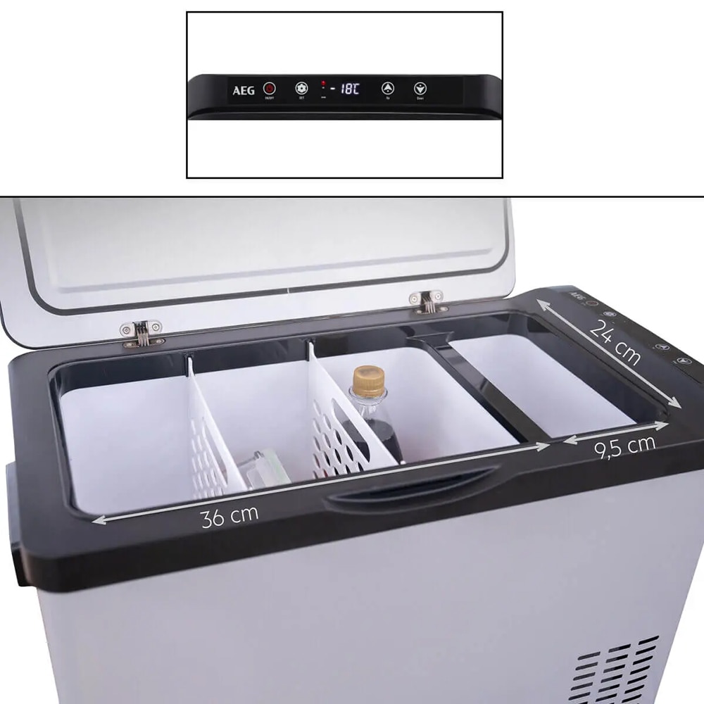 Frigider auto portabil AEG KK30, compresor, congelare -20grade, 12/24V, 30l