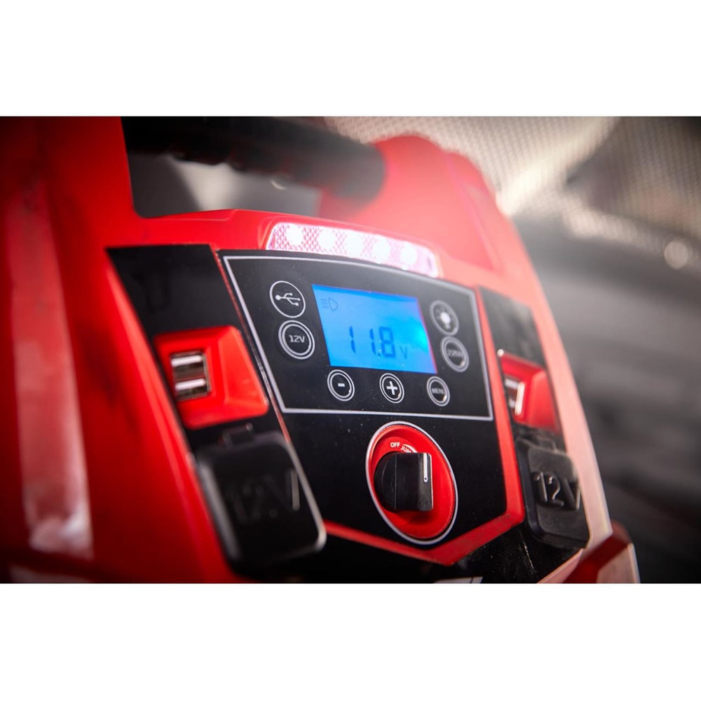 Robot pornire 4in1 FORMULA 1 Jumpstarter PJ125, 12V, 1250A, USB, compresor, lampa led, rosu