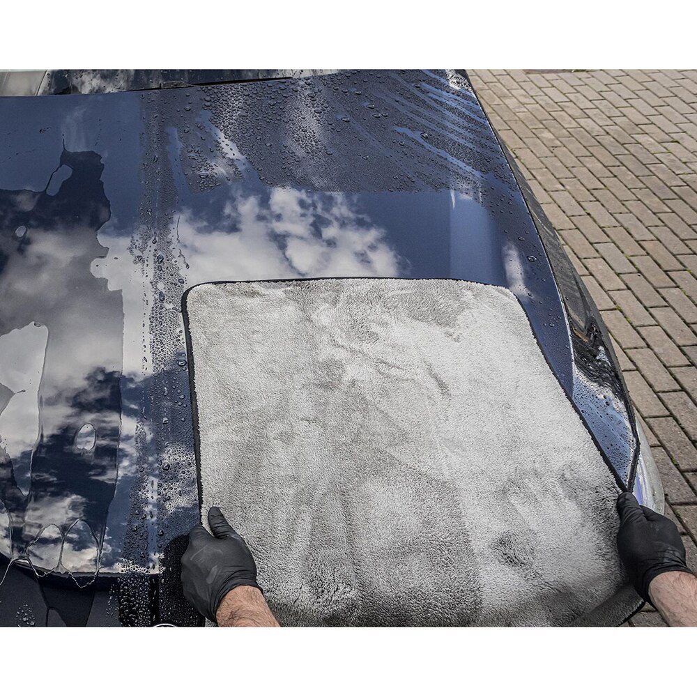 Prosop microfibra MOJE AUTO Detailer, 90 x 60cm, gri-portocaliu