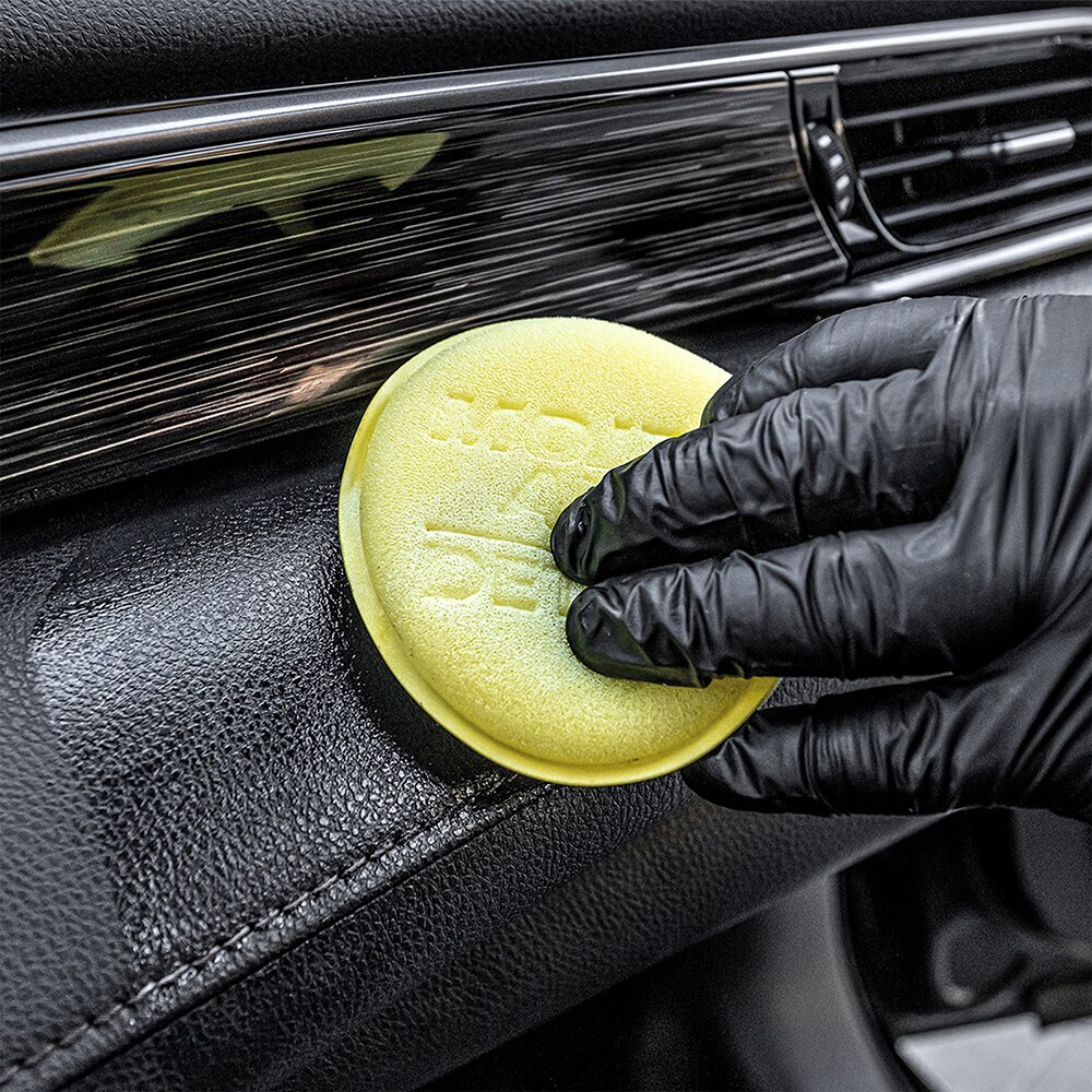 Burete aplicator MOJE AUTO Detailing, 10 x 2cm, galben