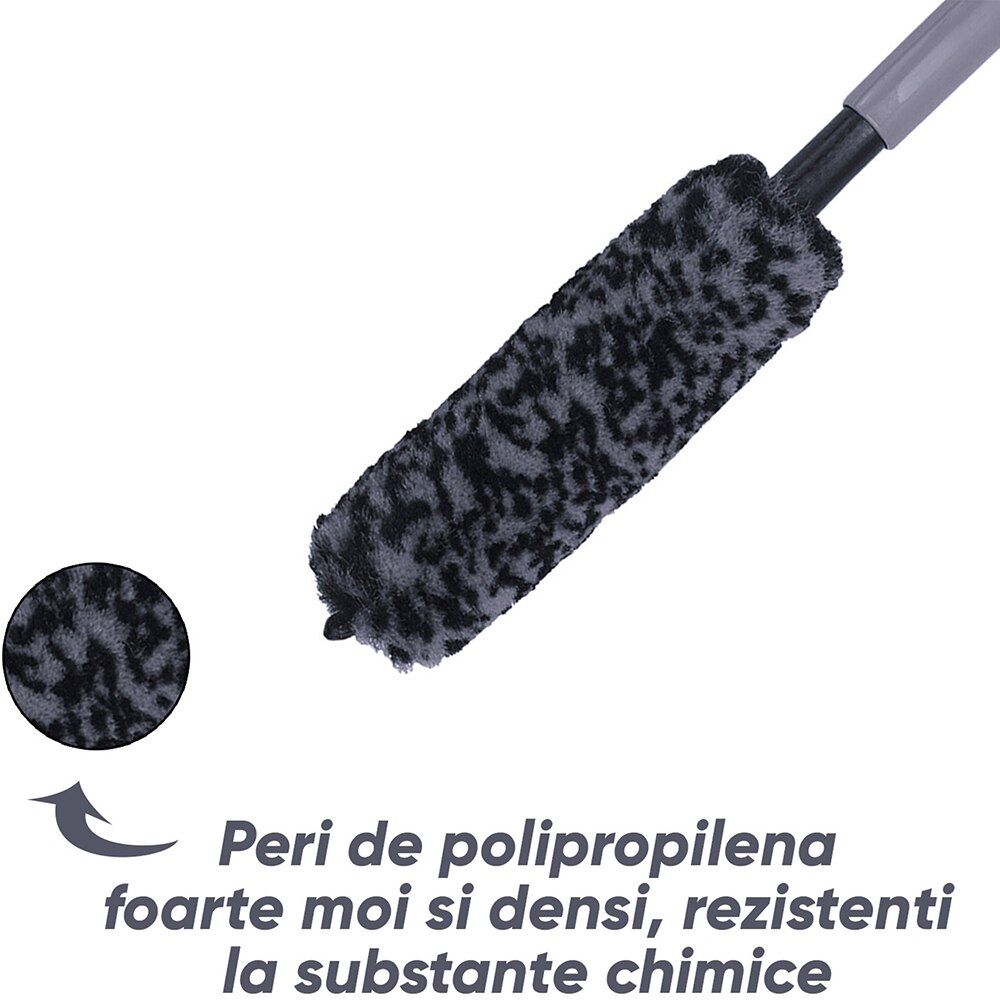 Perie jante MOJE AUTO 19647, microfibra, lana, 26cm