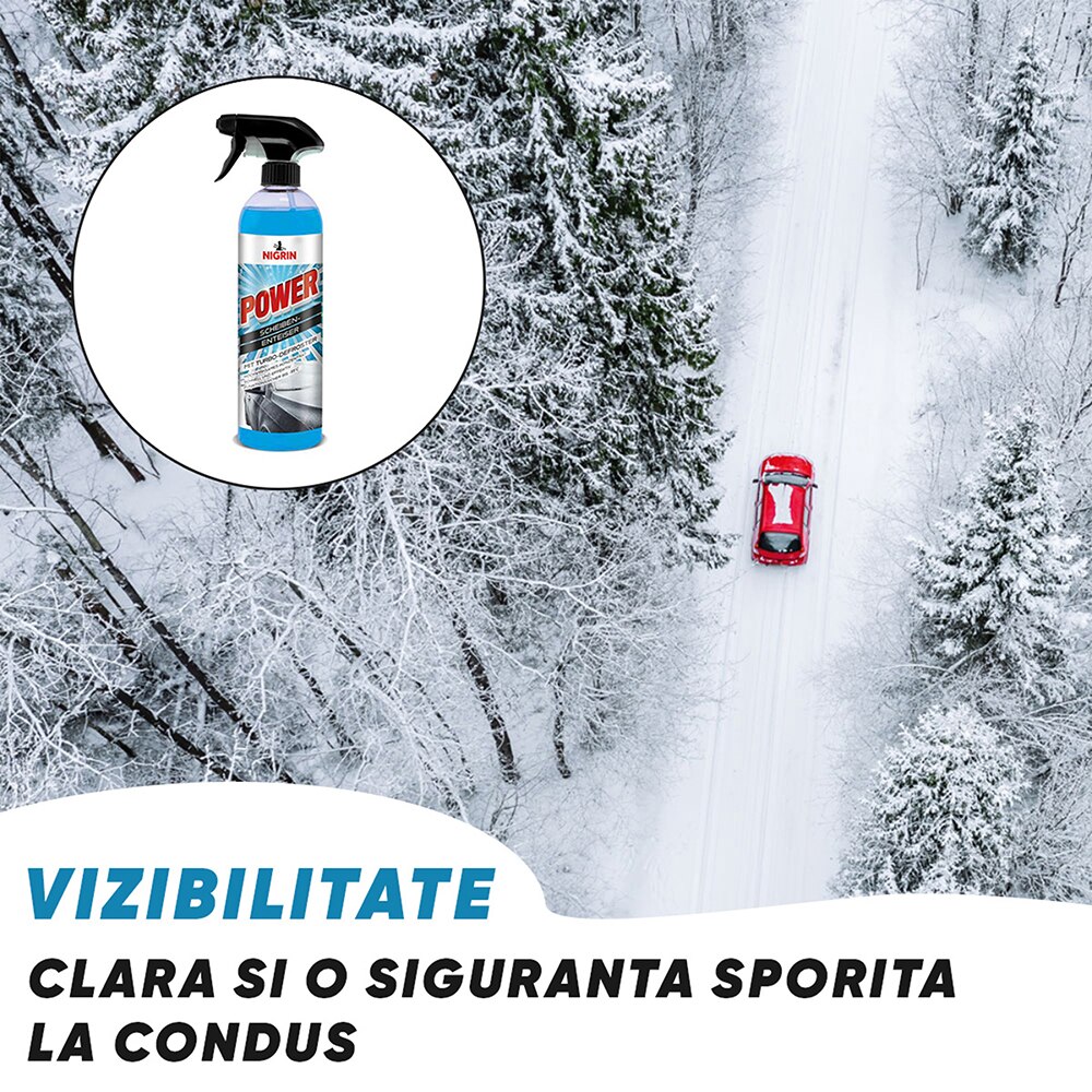 Solutie dezghetare parbriz NIGRIN, -55grade, 750ml
