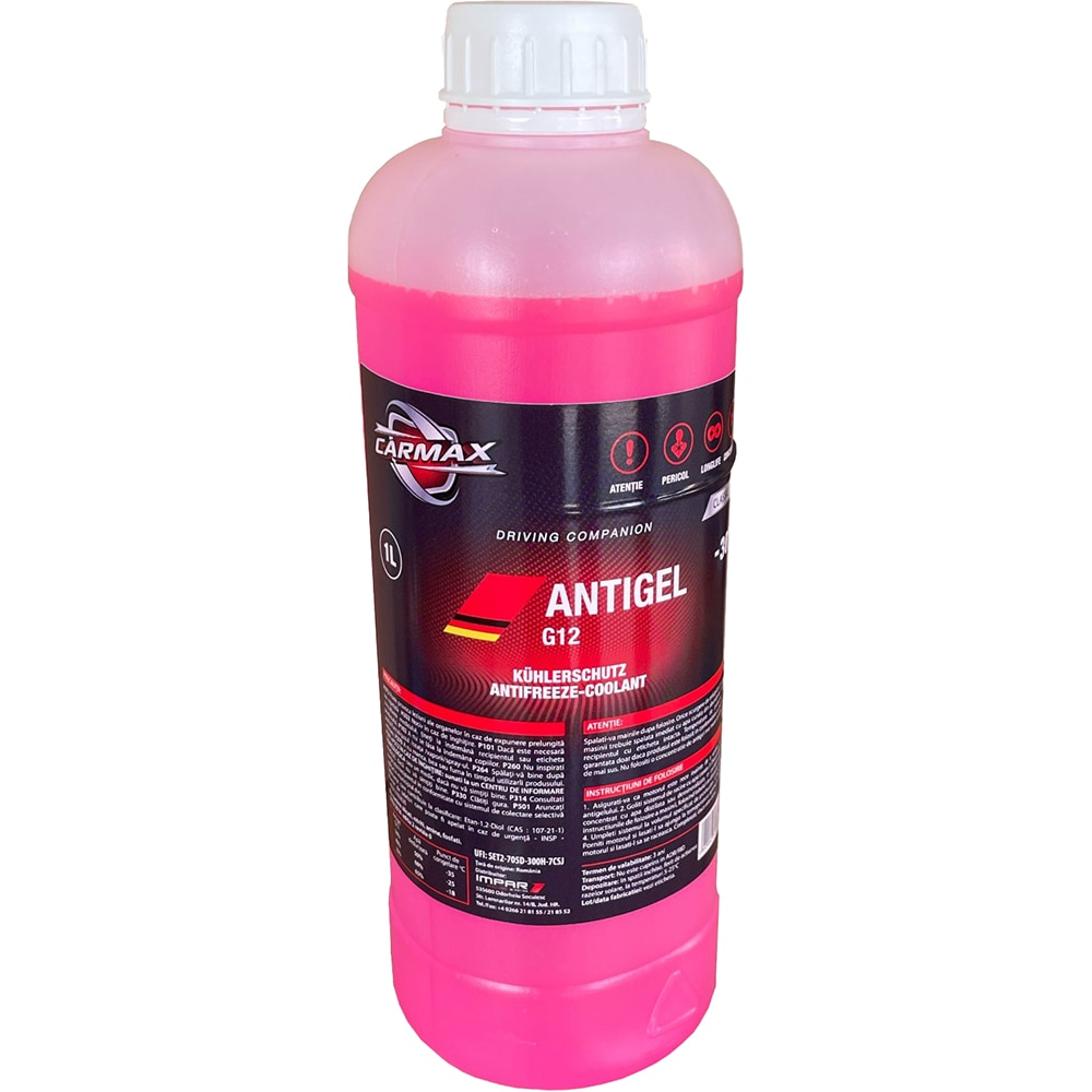 Antigel concentrat CARMAX 42457, Rosu, G12, 1L