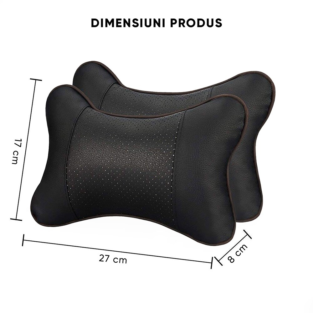Perne tetiera ROLL FAST 50057R, 27 x 17 x 8 cm, 2buc, negru