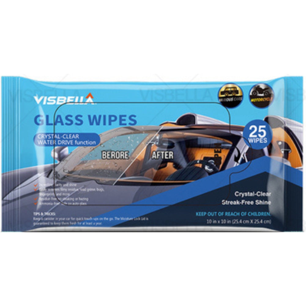 Servetele umede pentru parbriz VISBELLA, 25buc.
