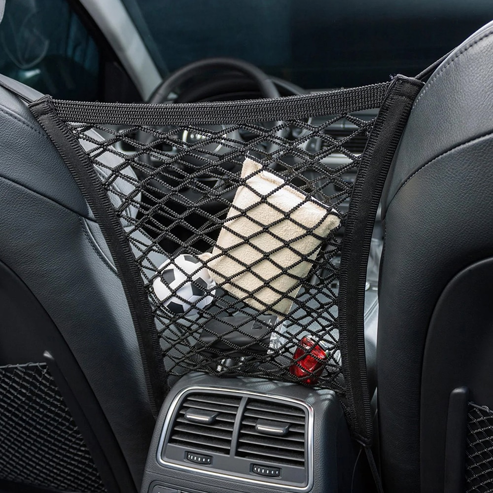 Organizator scaun CARMAX, 30 x 28cm, plasa, negru