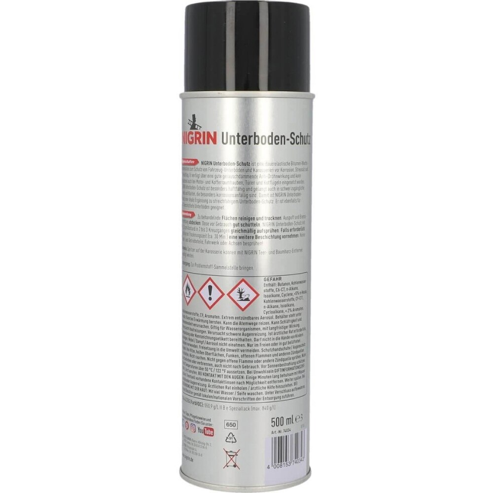 Spray bitum negru NIGRIN 74034, 500ml