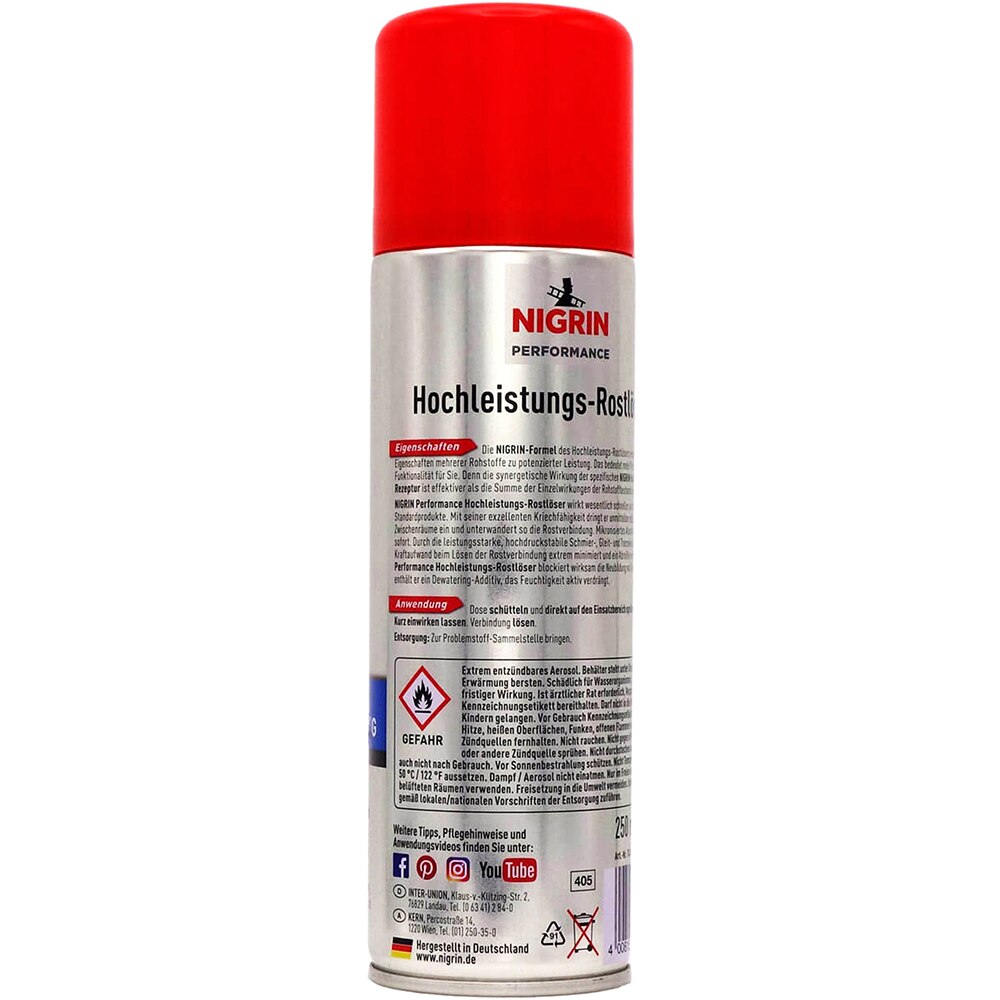 Spray degripant NIGRIN Performance, antirugina, 250ml