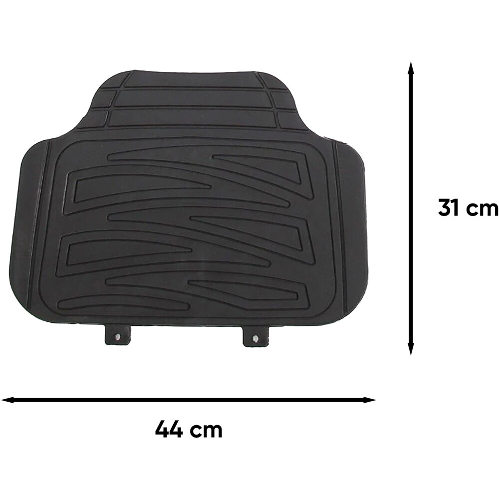 Set 4 covorase auto ROLL FAST 91571R Racer, PVC, 4 buc, negru
