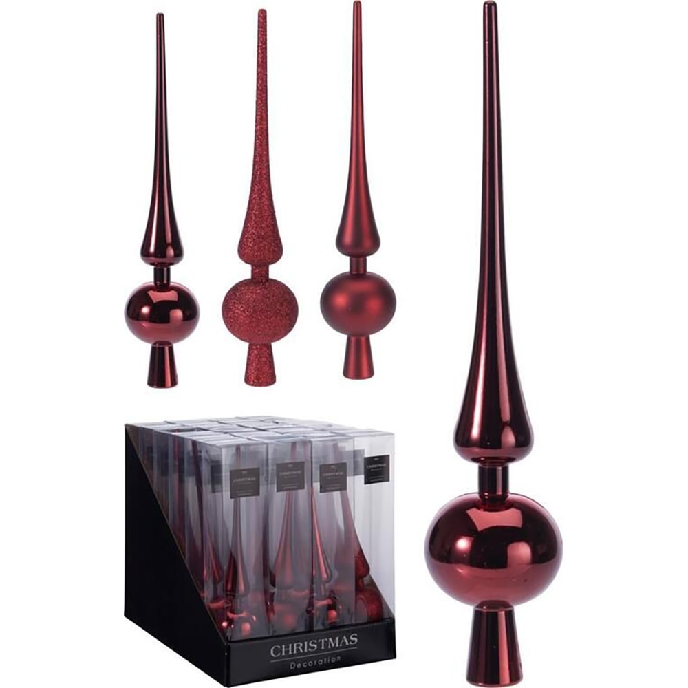 Varf brad, 60x60x295mm, burgundy