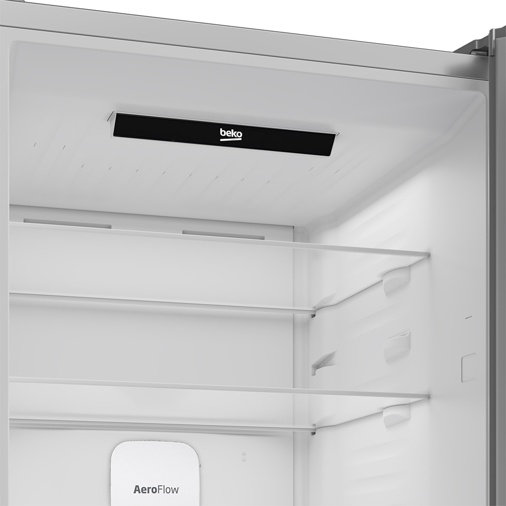 Combina frigorifica BEKO B3RCNA415HXB1, No Frost, 415 l, H 203.5 cm, Clasa D, argintiu