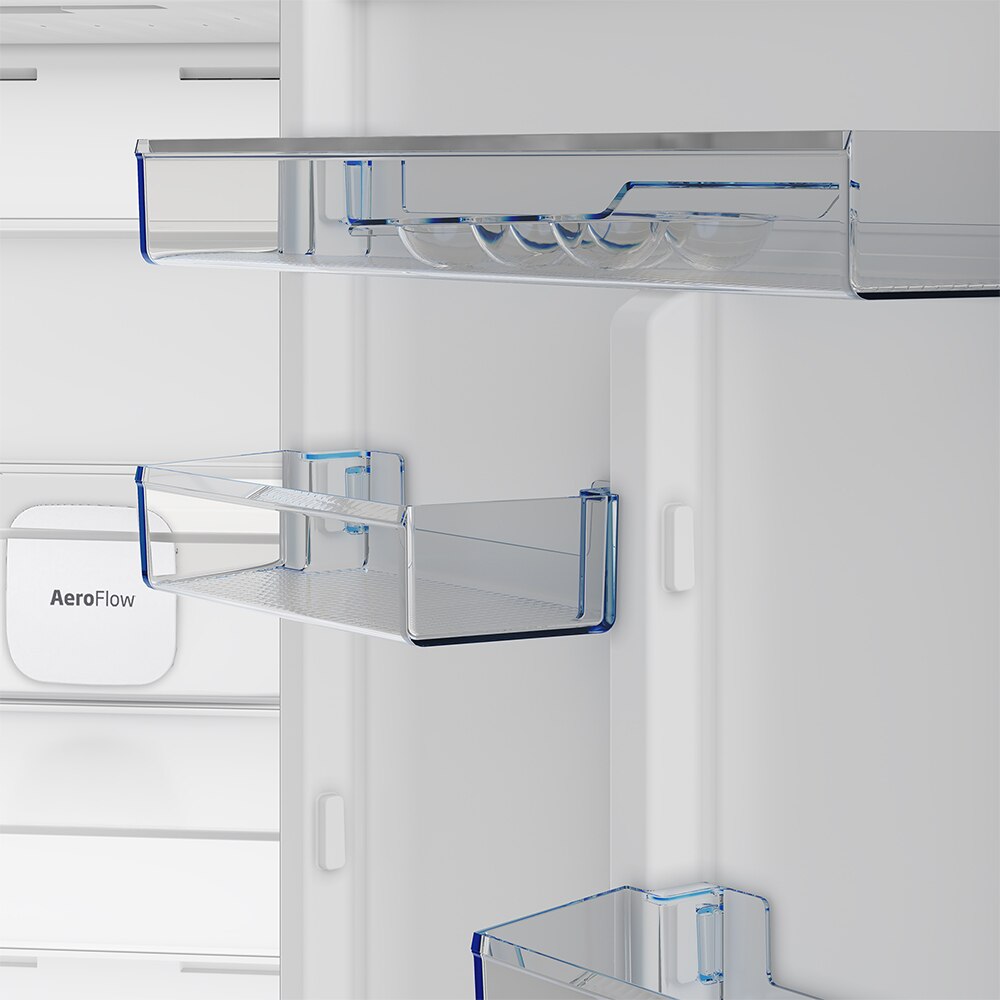 Combina frigorifica BEKO B3RCNA415HXB1, No Frost, 415 l, H 203.5 cm, Clasa D, argintiu