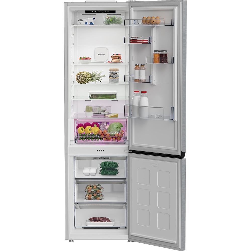 Combina frigorifica BEKO B3RCNA415HXB, No Frost, 415 l, H 203.5 cm, Clasa D, inox