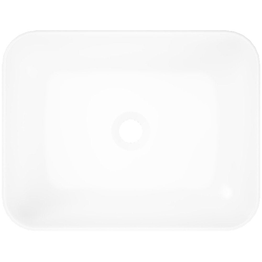 Lavoar pe blat GoodHome Teesta, rasina, 45 x 35 cm, alb