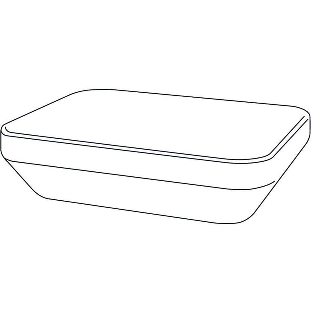 Lavoar pe blat GoodHome Teesta, rasina, 45 x 35 cm, alb