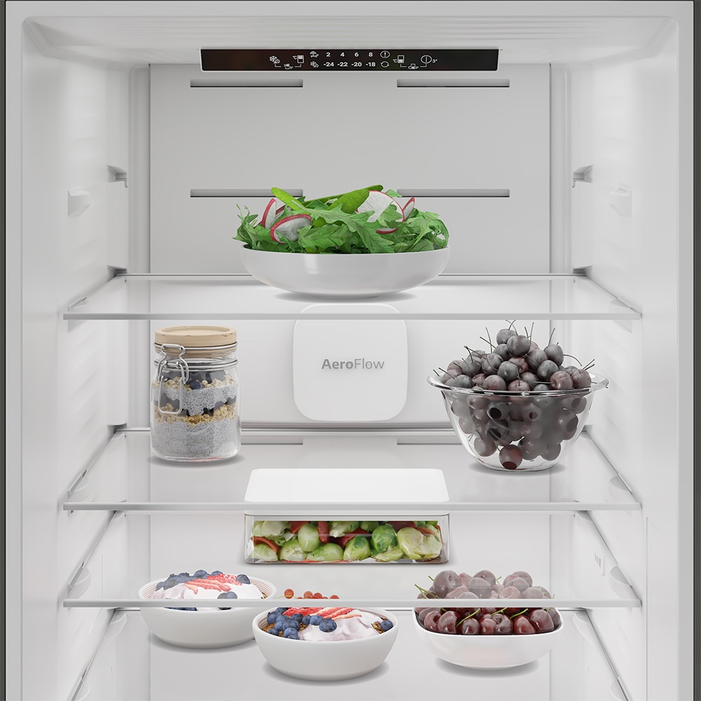 Combina frigorifica BEKO B5RCNA376HXB, No Frost, 370 l, H 186.5 cm, Clasa C, argintiu