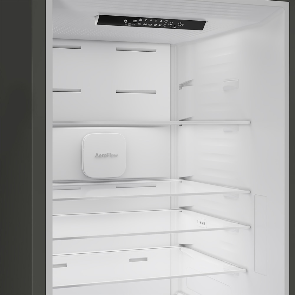 Combina frigorifica BEKO B5RCNA376HXB, No Frost, 370 l, H 186.5 cm, Clasa C, argintiu