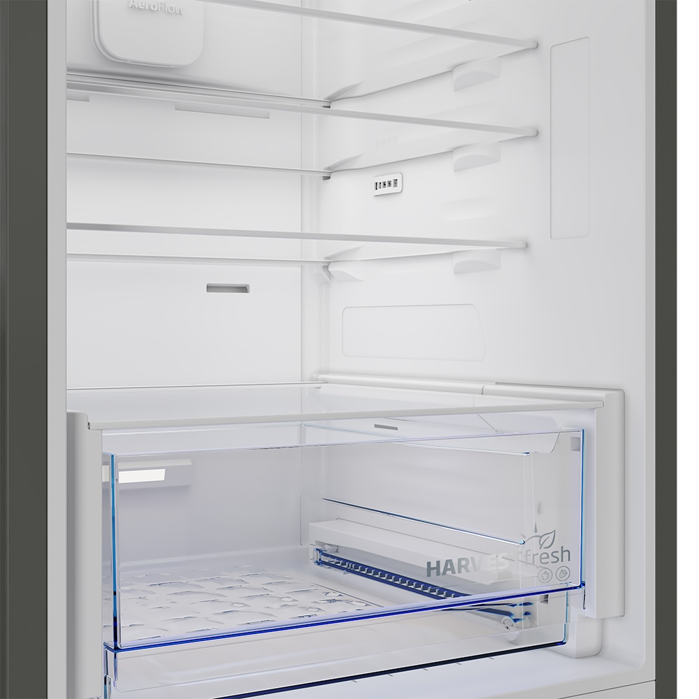 Combina frigorifica BEKO B5RCNA376HXB, No Frost, 370 l, H 186.5 cm, Clasa C, argintiu