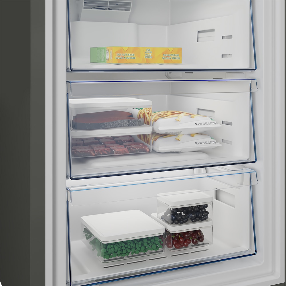 Combina frigorifica BEKO B5RCNA376HXB, No Frost, 370 l, H 186.5 cm, Clasa C, argintiu